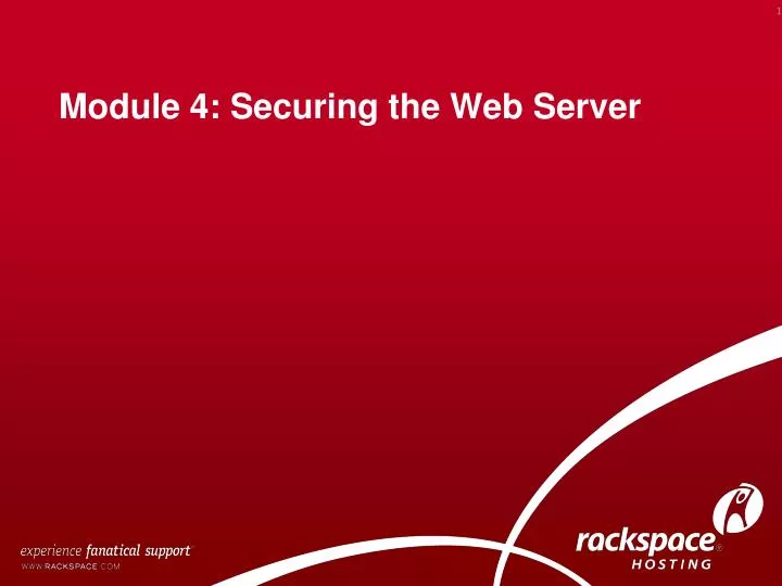 module 4 securing the web server