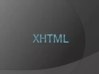 XHTML