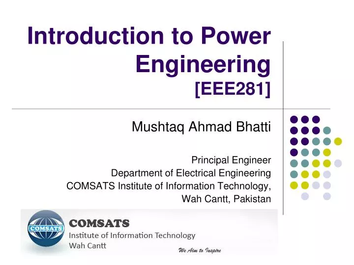 introduction to power engineering eee281