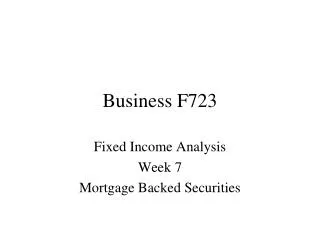 Business F723