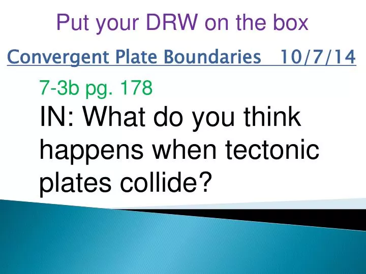 convergent plate boundaries 10 7 14