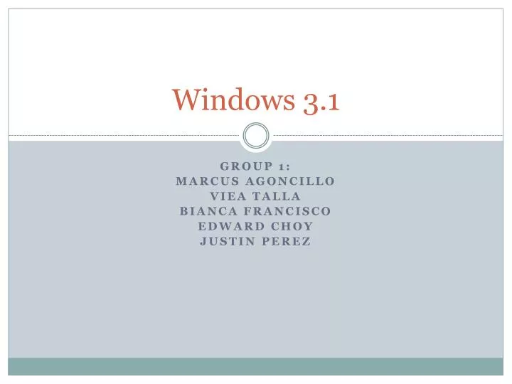 windows 3 1