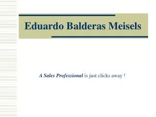 Eduardo Balderas Meisels