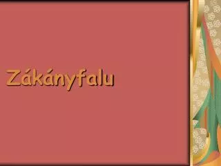 z k nyfalu
