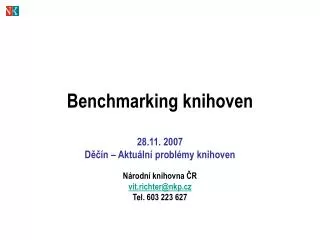 benchmarking knihoven