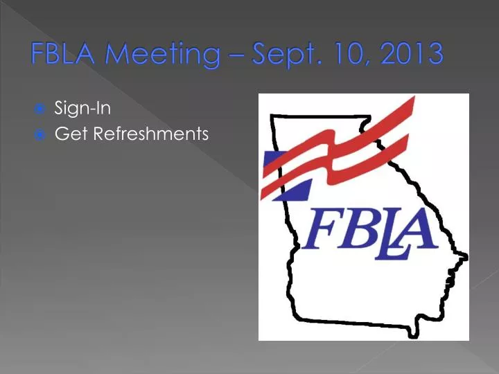 fbla meeting sept 10 2013