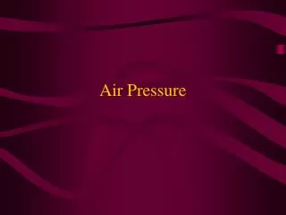 Air Pressure