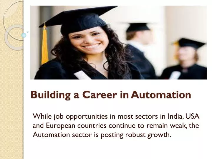 building a career in automation
