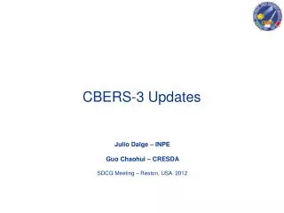 CBERS-3 Updates