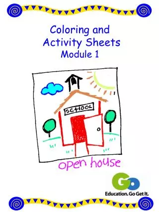 Coloring and Activity Sheets Module 1
