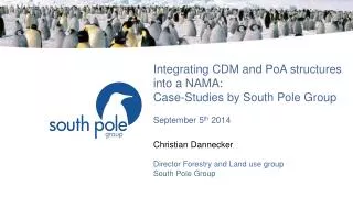 Integrating CDM and PoA structures into a NAMA: Case-Studies by South Pole Group