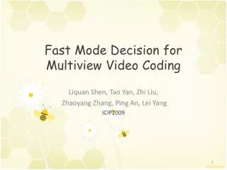 Fast Mode Decision for Multiview Video Coding