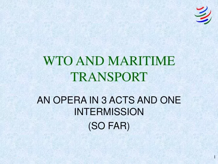 wto and maritime transport