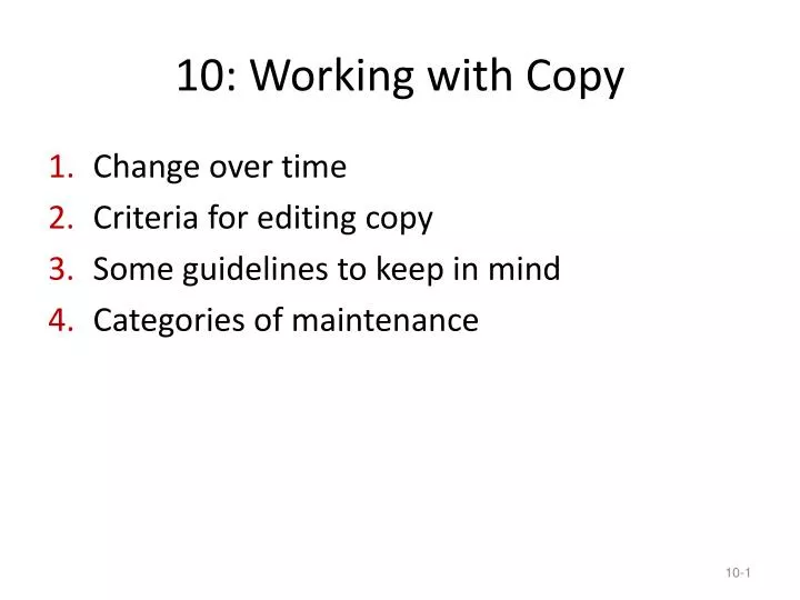 10 working with copy