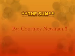 **The SUN**