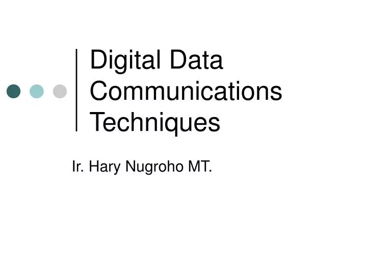 digital data communications techniques