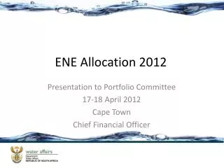 ENE Allocation 2012