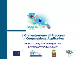 l orchestrazione di processo in cooperazione applicativa