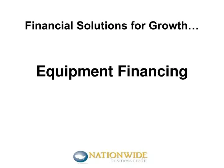 financial solutions for growth