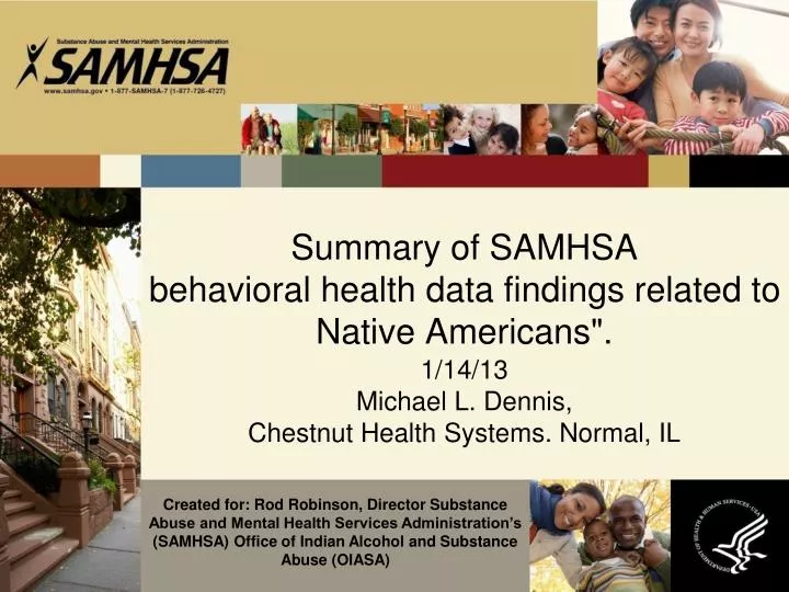 summary of samhsa behavioral health data findings related to native americans