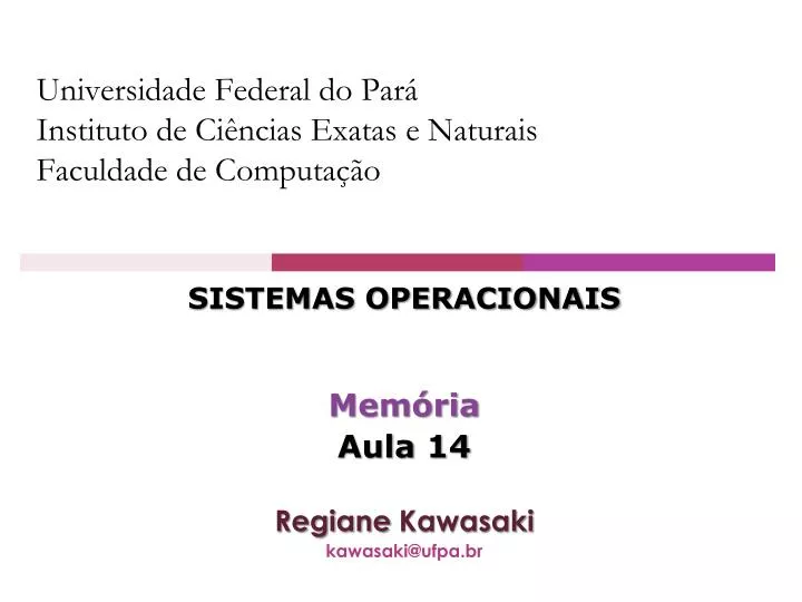 universidade federal do par instituto de ci ncias exatas e naturais faculdade de computa o