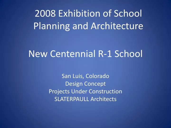 new centennial r 1 school