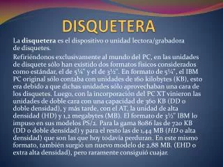 disquetera
