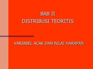 variabel acak dan nilai harapan