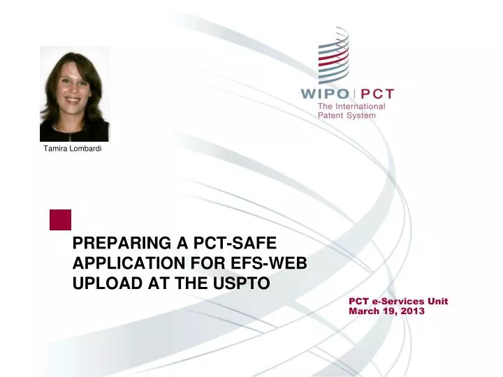 preparing a pct safe application for efs web upload at the uspto