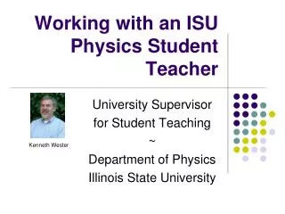 Working with an ISU Physics Student Teacher