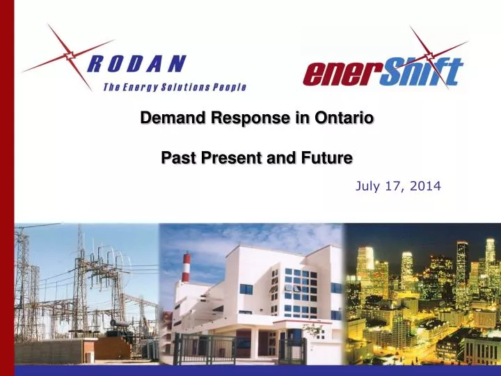 demand response in ontario past present and future