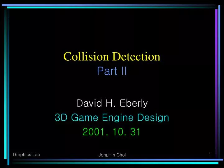 collision detection part ii
