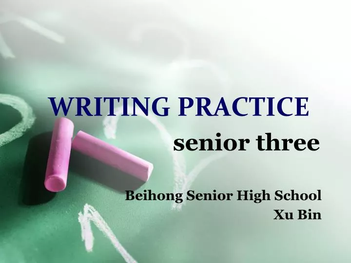 writing practice