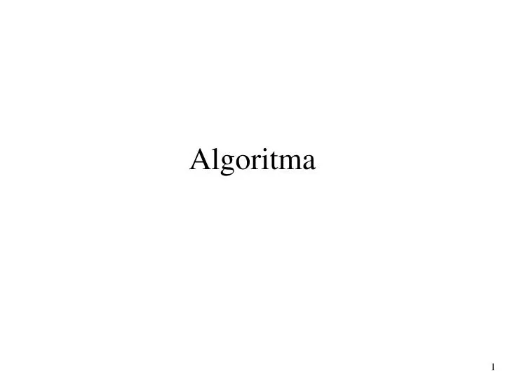 algoritma