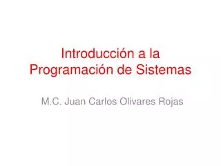 introducci n a la programaci n de sistemas
