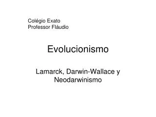 evolucionismo