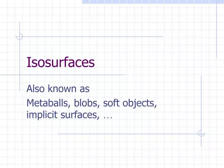 isosurfaces