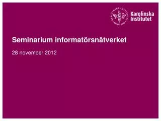 seminarium informat rsn tverket