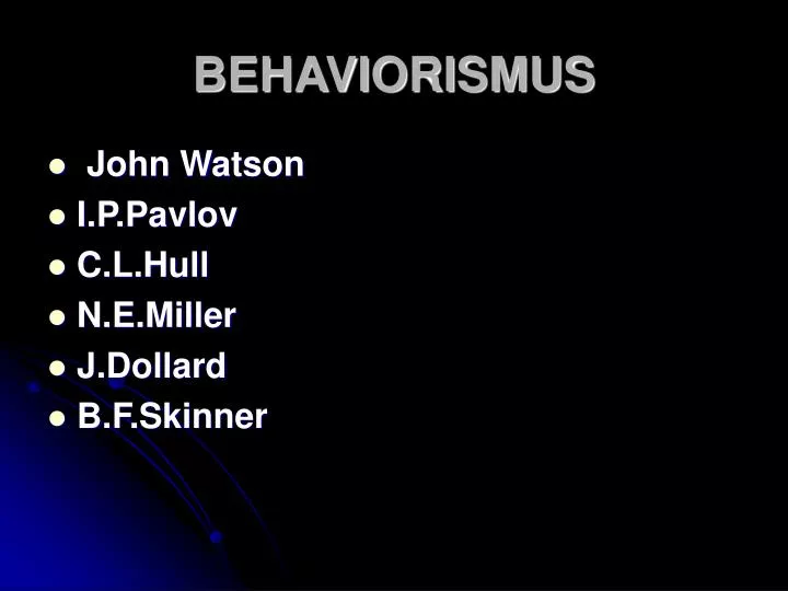 behaviorismus
