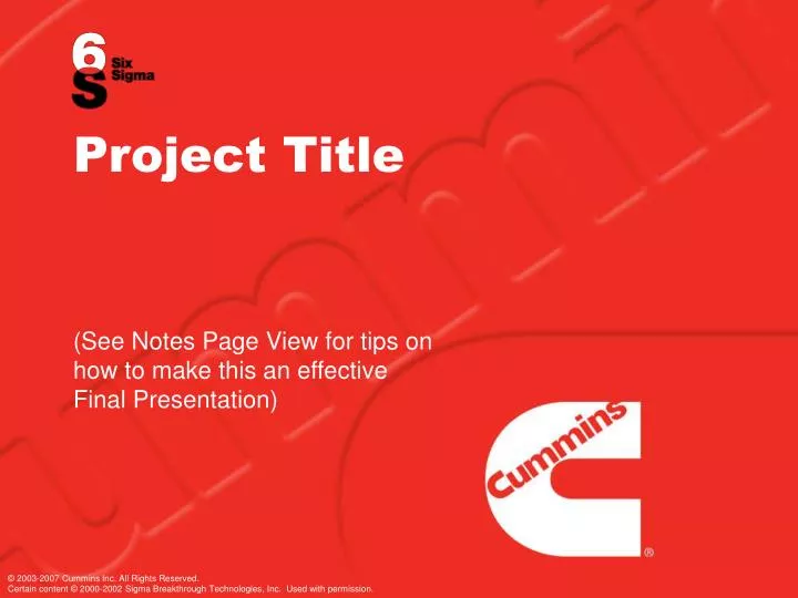 project title