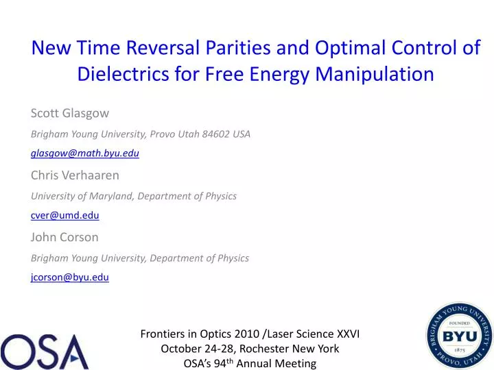 new time reversal parities and optimal control of dielectrics for free energy manipulation
