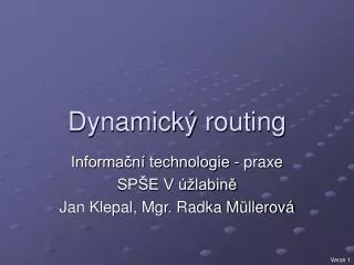 dynamick routing