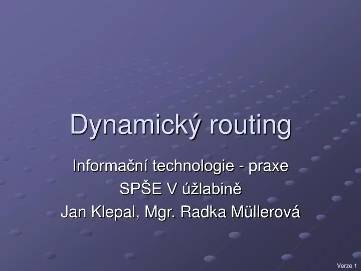 dynamick routing