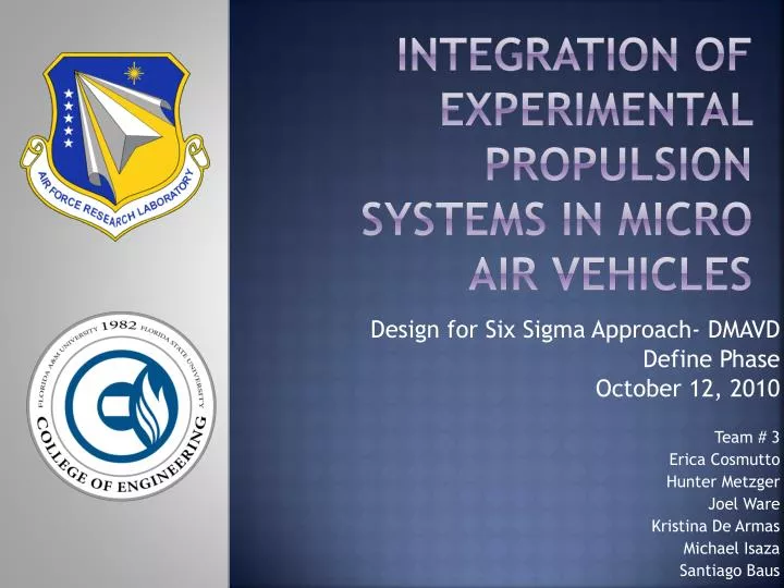 integration of experimental propulsion systems in micro air vehicles