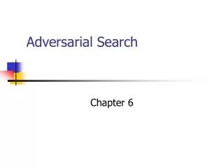 adversarial search