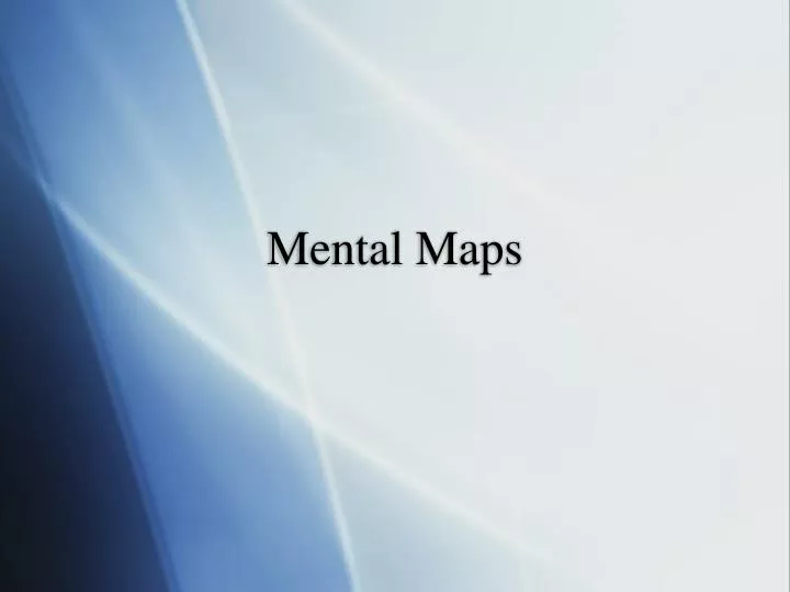 mental maps