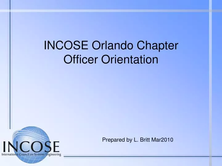 incose orlando chapter officer orientation