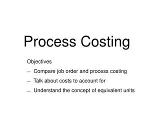 Process Costing