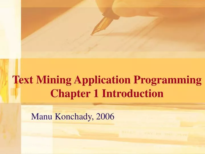 text mining application programming chapter 1 introduction
