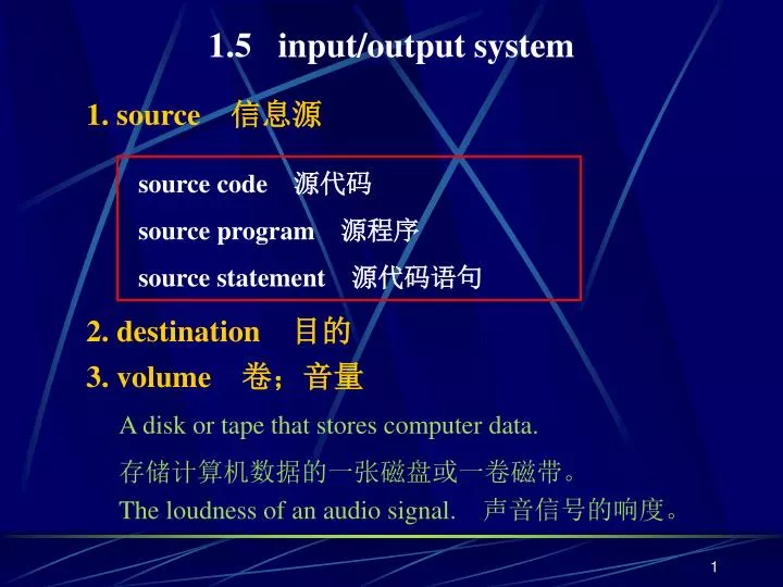 1 5 input output system